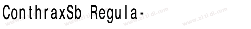 ConthraxSb Regula字体转换